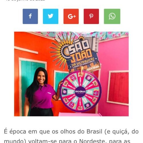 São João das grandes marcas (repercussão nacional da ativação de marca Modess – Caruaru – PE)